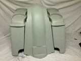 Harley Heritage Softail 4″ Saddlebags Dual 6X9 Speaker Lids Fender Dual Cutouts