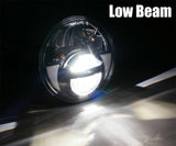 FOR HARLEY DAVIDSON 5.75" ROUND H5001/H5006 30W LED PROJECTOR HEADLIGHTS BLACK