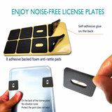 Carbon Fiber License Plate Frames - Front & Rear 2Pcs with License Plate Screws
