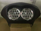 DUAL 7″ DAYMAKER 2014 & UP 75 WATT LED ROAD GLIDE Chrome Headlight Harley Bezel