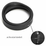 7" Black Headlight Ring Motorcycle Headlight Trim Rings for Harley