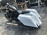 Harley Sportster 883/Dyna/Sportster 5″ Dual Cut Saddlebags Kit + 6x9 Speaker Lid
