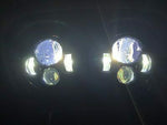DUAL 7″ HID LED Replacement ROAD GLIDE Black Light Bulb Headlight Bezel