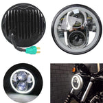 5-3/4" 5.75" LED Headlight with Halo DRL For Harley Dyna Sportster Iron 883 1200