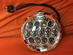 7″ 75W CHROME Projector LED Headlight For Kawasaki Vulcan Nomad 1500/1600