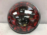 7″ DAYMAKER Replacement Custom Red Skull Design Projector HID LED Headlight