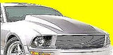 2005 – 2009 FITS: MUSTANG COWL INDUCTION HOOD 4″ RISE, OPEN REAR VENT W/SCREEN