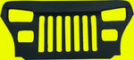 1987-1995 WRANGLER YJ OVERLAY GRILL MEAN FURIOUS ANGRY BIRD EYES Fiberglass FRP