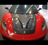 For Ferrari F430 GT Carbon Fiber CF Hood Bonet