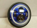 7″ DAYMAKER Kawasaki Vulcan Nomad 800 Blue with Blue Halo HID LED Headlight