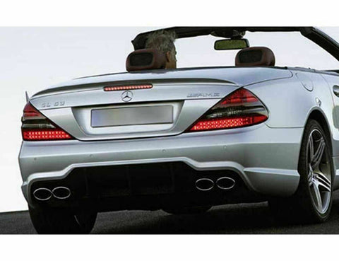 Painted Factory Style Spoiler NO LIGHT for MERCEDES SL 63 2003-2012 LIP NO DRILL