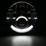 5.75" 40W Projector DRL LED Headlight For Harley Davidson Motorcycle