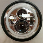 7″ DAYMAKER Kawasaki Vulcan Nomad 800 Chrome With White Halo HID LED Headlight