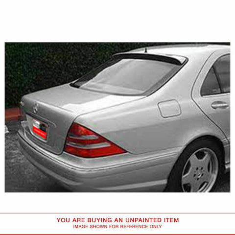 Unpainted Spoiler for MERCEDES S-CLASS 1999-2006 WINDOW NO LIGHT ABS PLASTIC