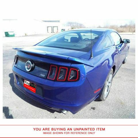 Unpainted Factory Style Spoiler NO LIGHT For FORD MUSTANG 3-PIECE 2010-2014