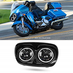 5.75" Dual LED Motorcycle Headlight for 2004-2013 Road Glide Hi/Lo