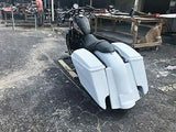 Harley Sportster 883 / Dyna / Sportster 5″ Dual Cut Out Saddlebags Kit + Lids