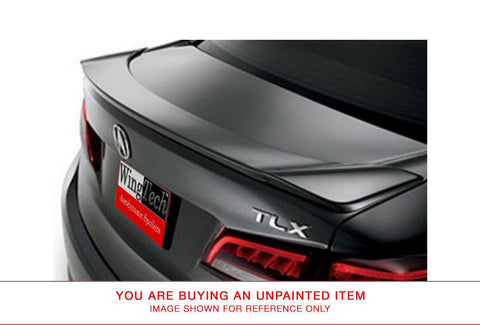 Unpainted Rear Fiberglass Spoiler No Light for ACURA TLX 2015 & UP FLUSH Drilled