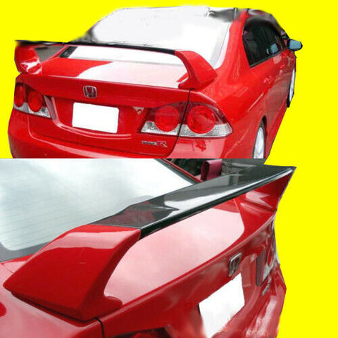 TR STYLE TRUNK SPOILER WING (FRP) FITS 06-11 HONDA CIVIC 4DR