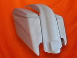 Harley Davidson 5″ Extended Stretched Saddlebags With Cut Outs Fender Lids