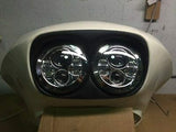 DUAL 7″ DAYMAKER 2014 & UP HID LED ROAD GLIDE Chrome Headlight Harley Bezel