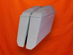 Harley Davidson 5″ Stretched Saddlebags Dual 6.5″ Speaker Lids No Cut Outs