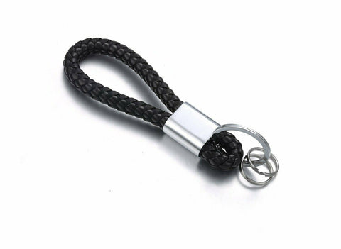 Hand Made Leather Rope Weaving Keychain Car Key Pendant for Mercedes-Benz VW BMW