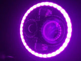7″ Pink HALO Headlight 4.5″ – 4 1/2″ AUX Chrome Spot Passing LED Fog Lights