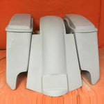 Honda Shadow Sabre 1100 5″ Extended Saddlebags Bags Rear Fender Dual Cut Out Lid
