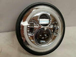 7″ DAYMAKER Kawasaki Vulcan Nomad 800 Chrome With White Halo HID LED Headlight