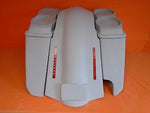 Harley 5″ Heritage Softail Saddlebags Dual 6.5″ Speaker Lid LED Fender Right Cut