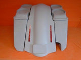 Harley 5″ Heritage Softail Saddlebags Dual 6.5″ Speaker Lid LED Fender Right Cut