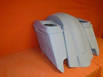 Harley 5″ Heritage Softail Saddlebags Dual 6.5″ Speaker Lids Fender Dual Cutouts