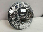 7″ Colored Skulls Design Projector HID LED Light Bulb Headlight Motorcycle