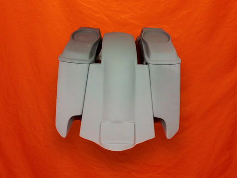Harley 5″ Saddlebags With Cut Outs Replacement Fender DUAL 6.5″ lids 1989–2008