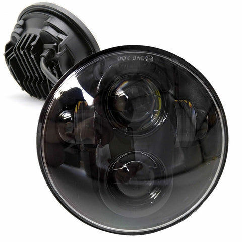 H4 40W 5.75" Hi/Lo Beam Round LED Motorcycle Headlight for Harley Davidson