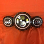 7″ Orange HALO Headlight 4.5″–4 1/2″ HALO AUX Black Spot Passing LED Fog Lights