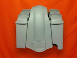 Harley Davidson 4″ Extended Saddlebags Dual 6.5″ Lids Fender Right Cut out