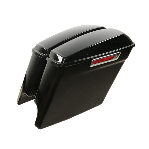 5" Stretched Extended Saddlebags W/ Latch Key For Harley Touring 2014-2022