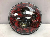 7″ DAYMAKER Replacement Custom Red Skull Design Projector HID LED Headlight