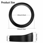 7" Black Headlight Ring Motorcycle Headlight Trim Rings for Harley
