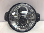 Honda VTX 1300/1800 C/R/S – 5 3/4″ CUSTOM DESIGN SKULL Chrome LED Headlight 5.75