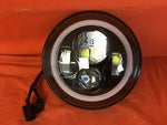 7″ DAYMAKER Black RED HALO HID LED Headlight Kawasaki Vulcan Nomad 1500/1600