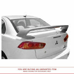 Unpainted Spoiler for MITSUBISHI LANCER EVO-X GT 2008 & UP POST LIGHTED ABS