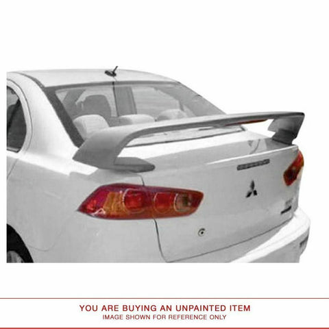 Unpainted Spoiler for MITSUBISHI LANCER EVO-X GT 2008 & UP POST LIGHTED ABS