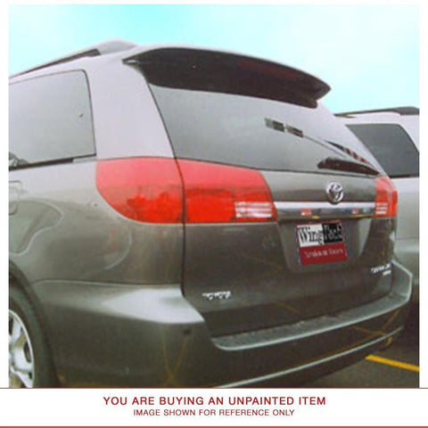 Unpainted Factory Style Spoiler LIGHTED TOYOTA SIENNA  2004-2010 ROOF ABS Drill