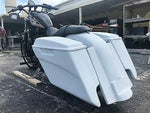 Harley Sportster 883 / Dyna / Sportster 5″ Dual Cut Out Saddlebags Kit + Lids