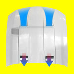 3 STYLE FUNCTIONAL HEAT EXTRACTION AIR FIBERGLASS HOOD (UNPAINTED)