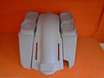 Harley 5″ Heritage Softail Saddlebags Dual 6.5″ Speaker Lid LED Fender Right Cut