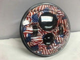 7″ DAYMAKER Replacement American Flags Design Projector HID LED Light Headlight